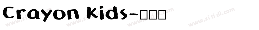 Crayon Kids字体转换
